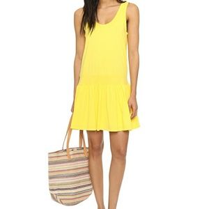 CLU TOO Bright Yellow Casual Sun Tank Dress EUC